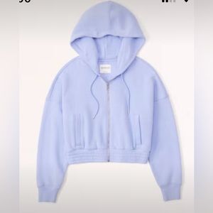 Abercrombie essential mini sunday hooded full-zip purple & matching shorts set